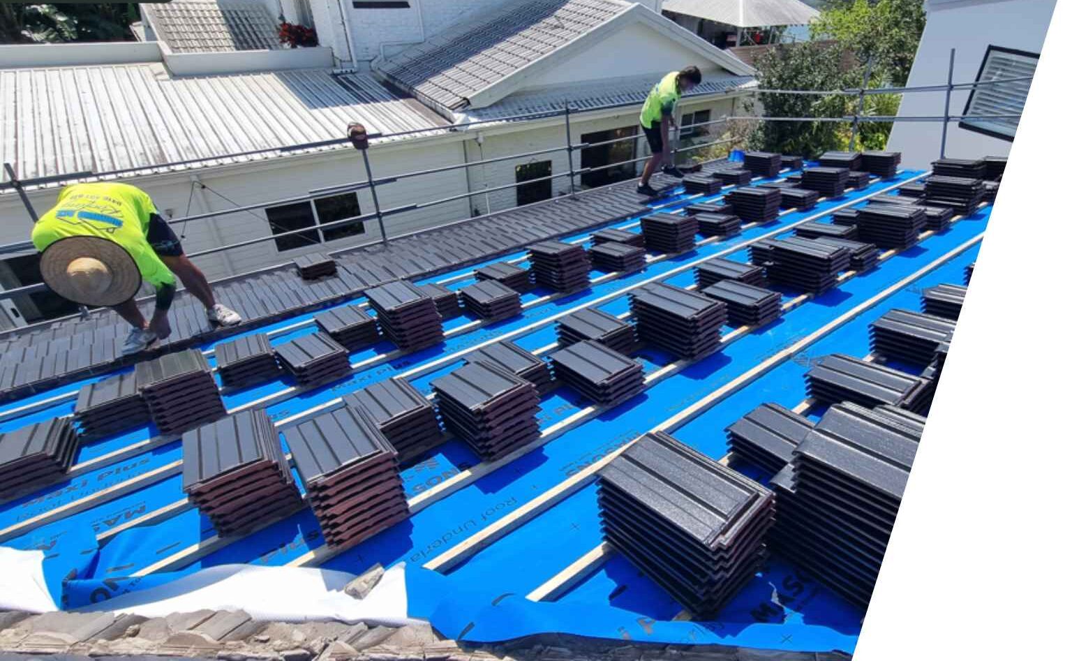 commercial-roof-restoration-north-brisbane Roofing professional completing restoration work on a commercial roof in North Brisbane